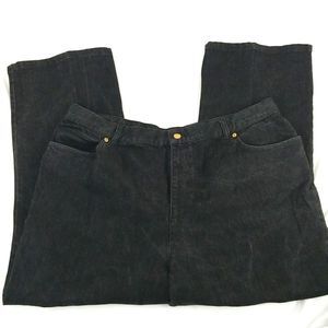 Lauren Jeans Co. Black Denim Size 20W. 0082